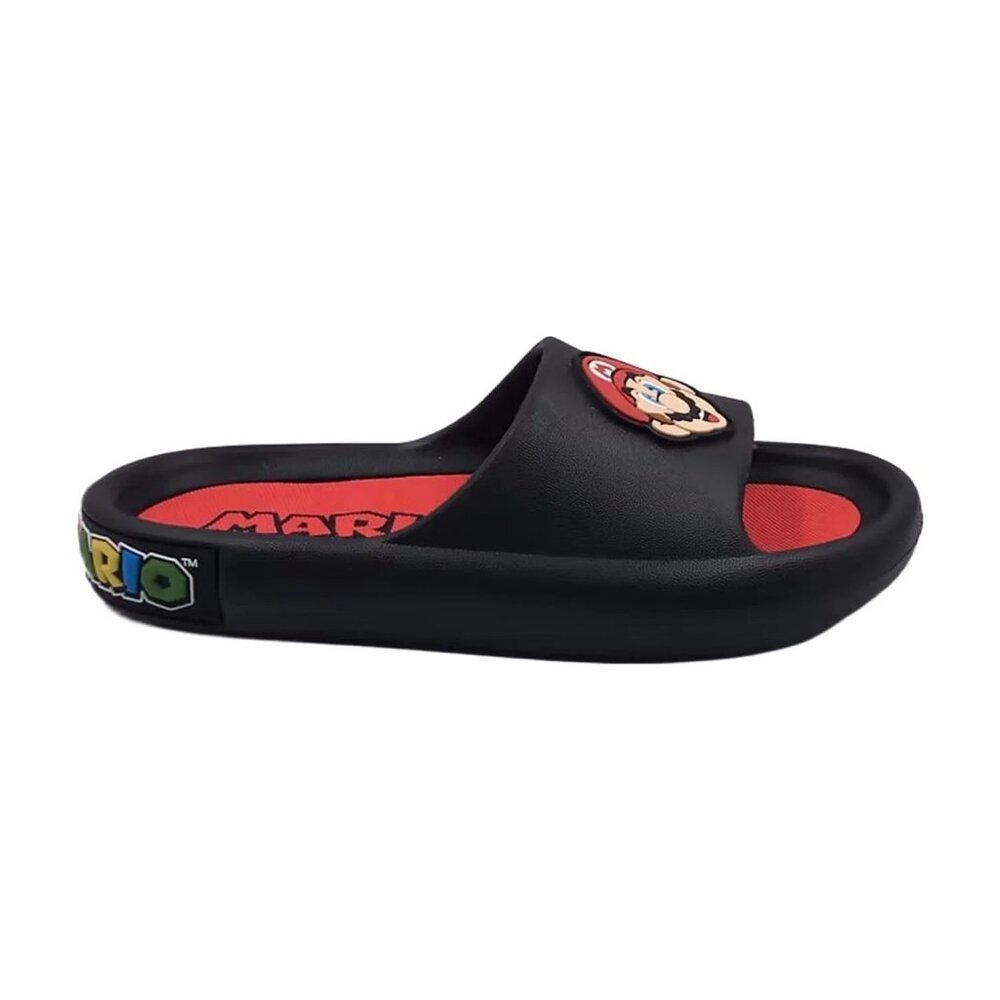 Nintendo Super Mario Little & Big Boys Comfort Slide Sandal, Size 2, Slip-On - Picture 3 of 7